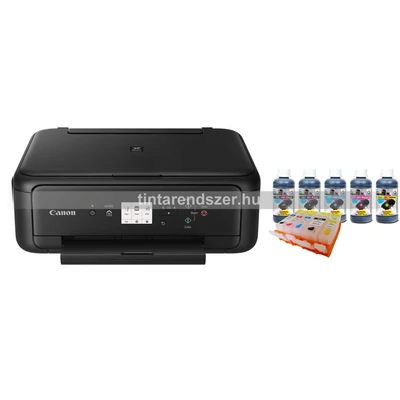 Canon TS5050 Tölthető XL Reset chipes patronokkal + 5x100 ml tintával